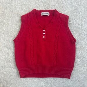 Vintage L.L. Bean Wool Sweater Vest – Women’s Small
